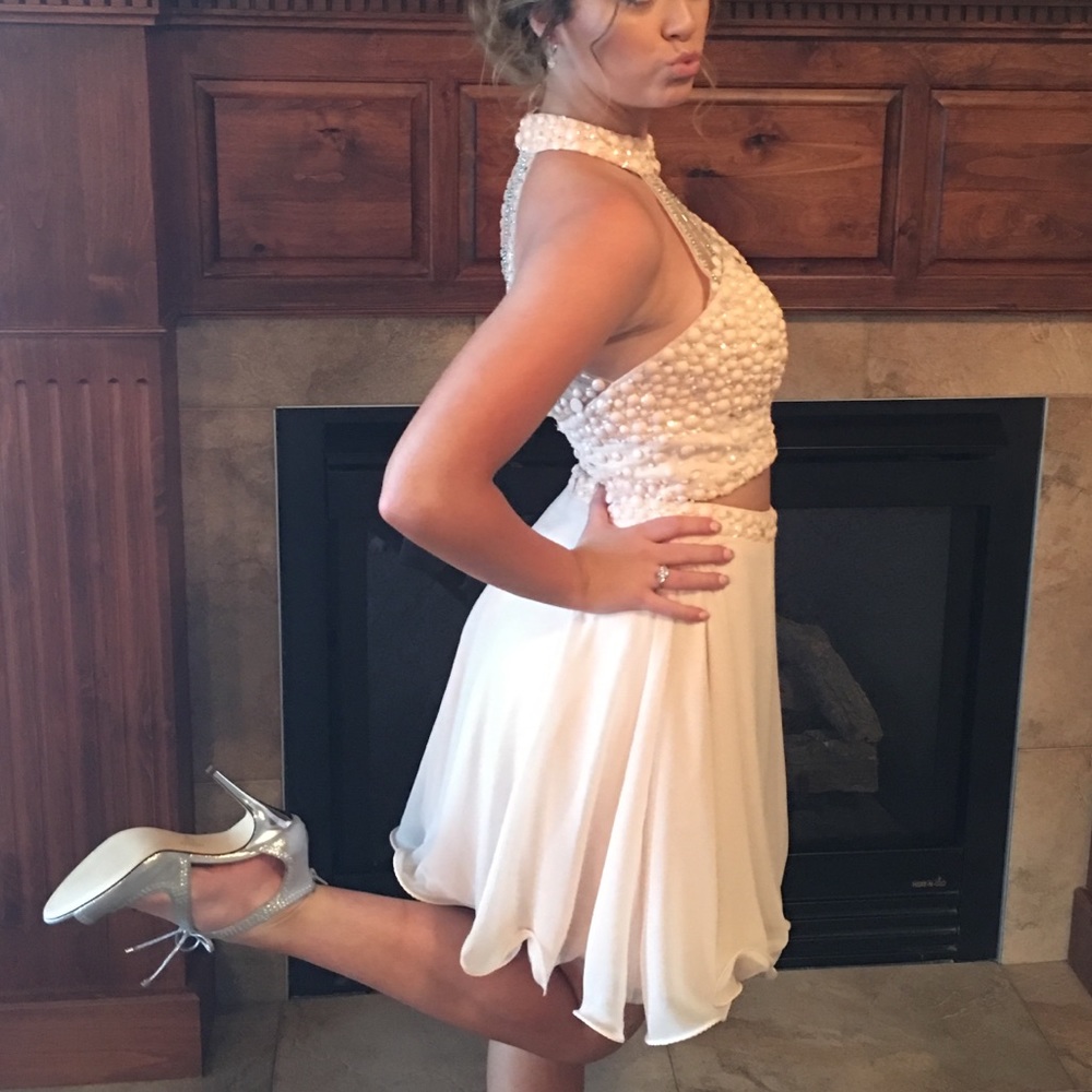 Homecoming/Prom Dress 2 Piece Light Pink